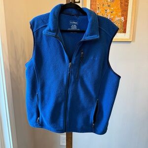 L.L. Bean Royal Blue Fleece Vest